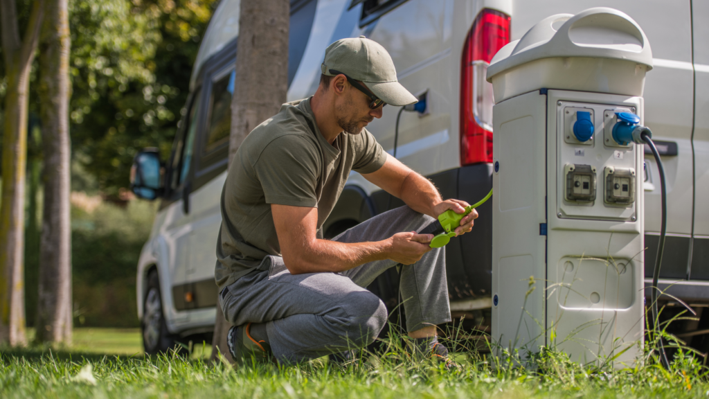 RV and camper water pump hookup