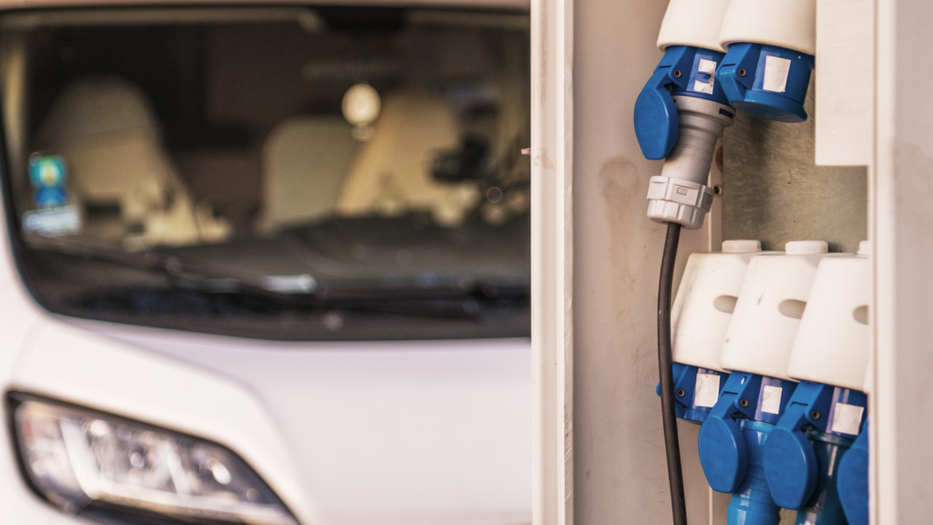 Campground RV electrical hookup